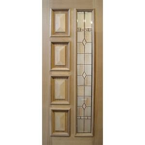 Woodcraft 2040 x 820 x 40mm Entrance Door F10 HMCB TG39GCFB Black