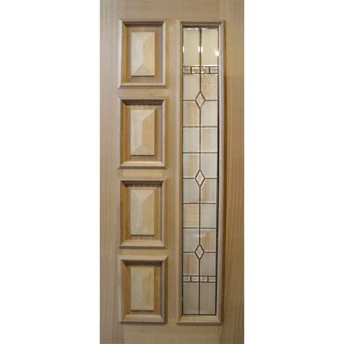 Woodcraft 2040 x 820 x 40mm Entrance Door F10 HMCB TG39GCFB Black