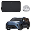 Front Windscreen Sun Shade for LDV Mifa 9 2021 - Current (6 Seater) - XL 160 x 100 cm - Black