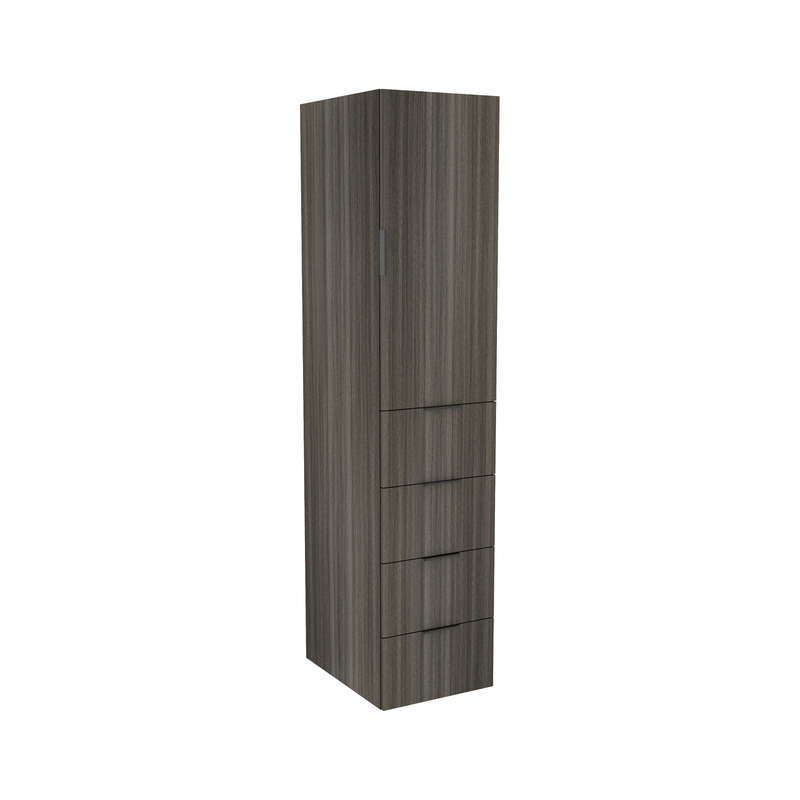 Lugna 2048 x 450 x 580mm Storm 3 Shelf 4 Drawers Right Hinged Door Storage Cabinet