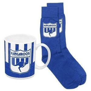 Afl Heritage Coffee Mug & Sock Pack - North Melbourne Kangaroos - Gift Boxed
