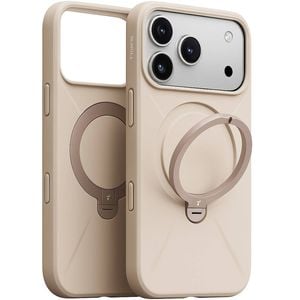 Torras Ostand Spin MagSafe Case For iPhone 17 Pro Max - Modern Brown