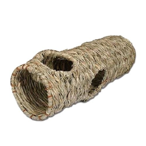 Rosewood 50cm Woven Hamster Mice Gerbils Pet Play Tunnel Chew Toy Medium Natural Bunnings Australia