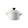 Le Connoisseur Stoneware Mini Casserole With Lid 160ml 9x5cm White Baccarat