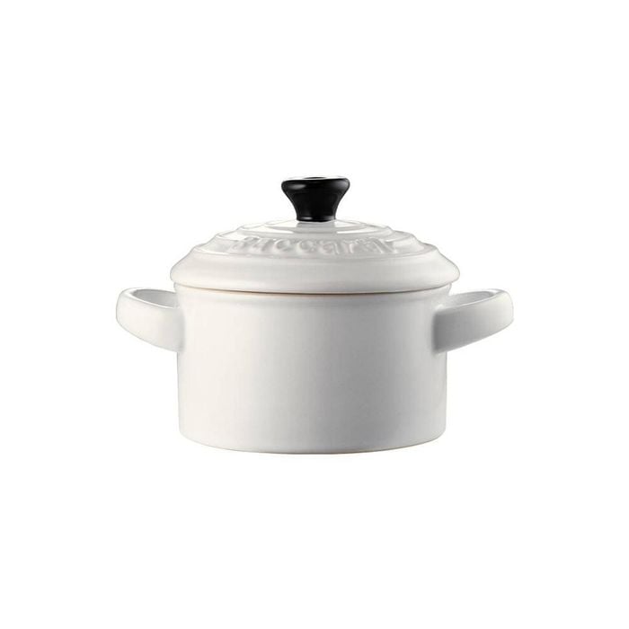Le Connoisseur Stoneware Mini Casserole With Lid 160ml 9x5cm White Baccarat
