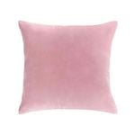Vintage Design Homewares 65cm x 65cm Light Pink Smokey Rose Cotton Velvet European Pillowcase