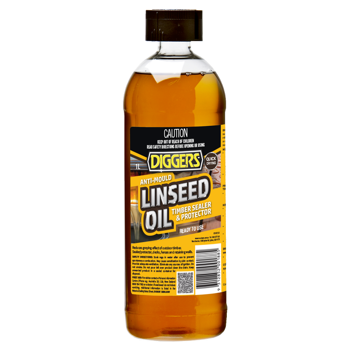 DIGGERS 1L Anti-Mould Linseed Timber Oil