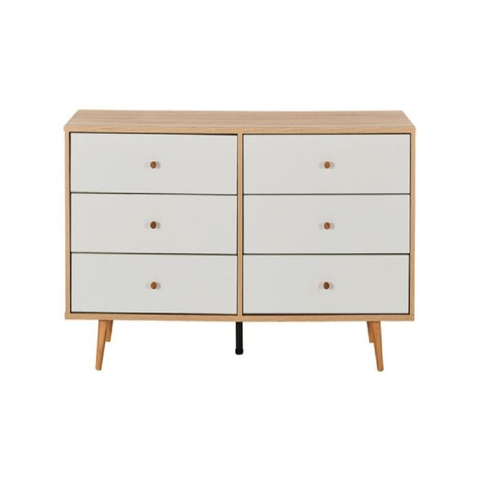 Cosmoliving  Adriana Chest of 6 Drawers Dresser Lowboy Scandinavian-style