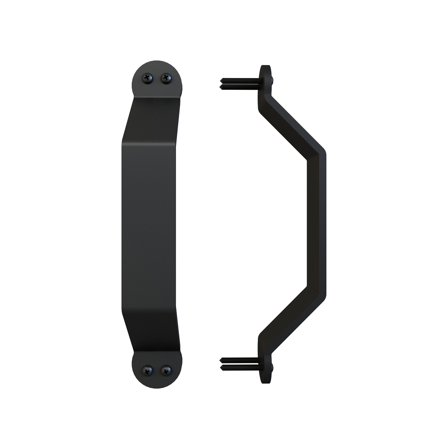 Rolltrak Matte Black Barn Door Recessed Handle thumbnail 2