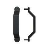 Rolltrak Black Matte Barn Door Raised Handle