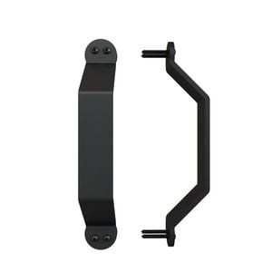 Rolltrak Black Matte Barn Door Raised Handle