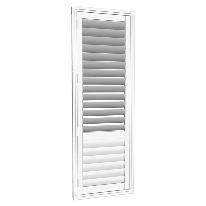 EasyAS 610 x 1800mm White Adjustable Plantation Shutter