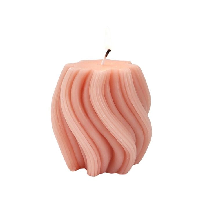 Urban Swirl 8cm Vanilla Scented Candle Home Fragrance - Rose