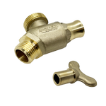 Aqualine 15mm Male Lead Free Lockshield House Tap HT15MLKLF