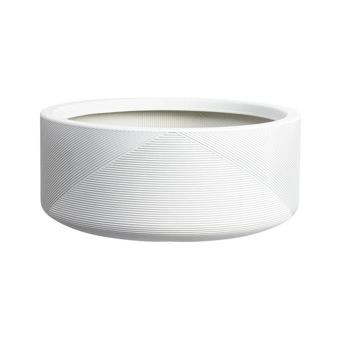 Tuscan Path 37cm White Gavin Bowl Pot