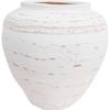 LVD Cement Urn Vase Home/Room Minimalist Tabletop Decor 28.5cm White Rosina