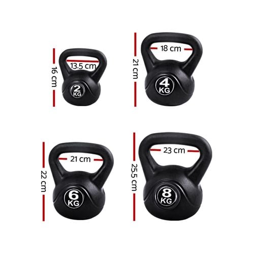 Everfit 22kg Kettlebells Set Bunnings Australia