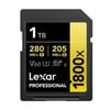 Lexar Professional Gold Series 1800x Sdxc Uhs-ii Sd Card - 1tb
