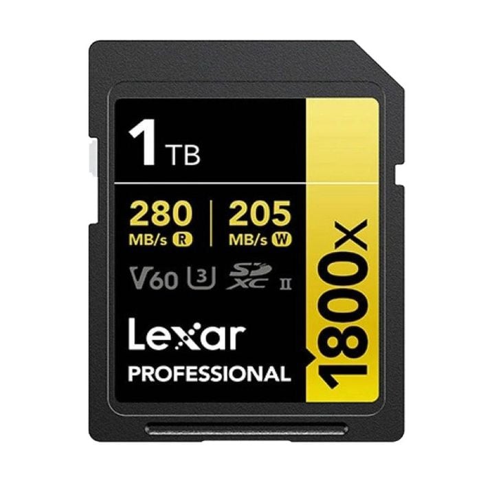 Lexar Professional Gold Series 1800x Sdxc Uhs-ii Sd Card - 1tb