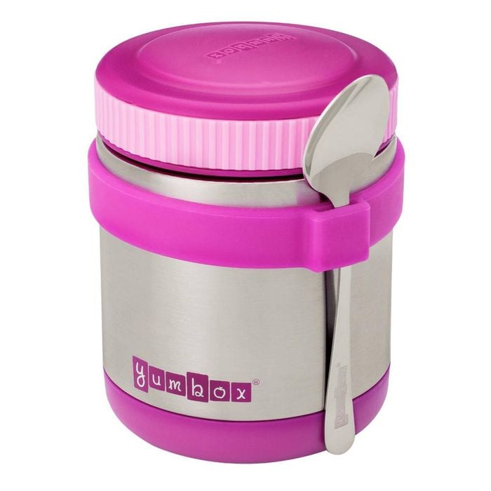 Yumbox Zuppa Stainless Steel Triple Wall Thermal Food Jar With Spoon 420ml - Bijoux Purple