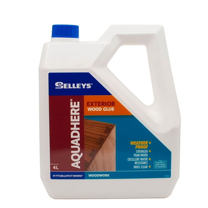 Selleys 4L Aquadhere PVA Wood Glue Exterior Adhesive
