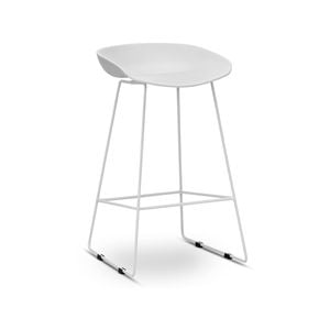 Replica Set of 2 White Hee Welling Hay Barstools