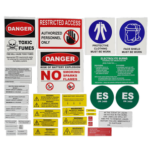 Powerbay 33-piece Battery Label Kit
