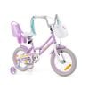 Costway 36 Cm Kids Bike Bicycle W/doll Seat Girls Beginner Purple