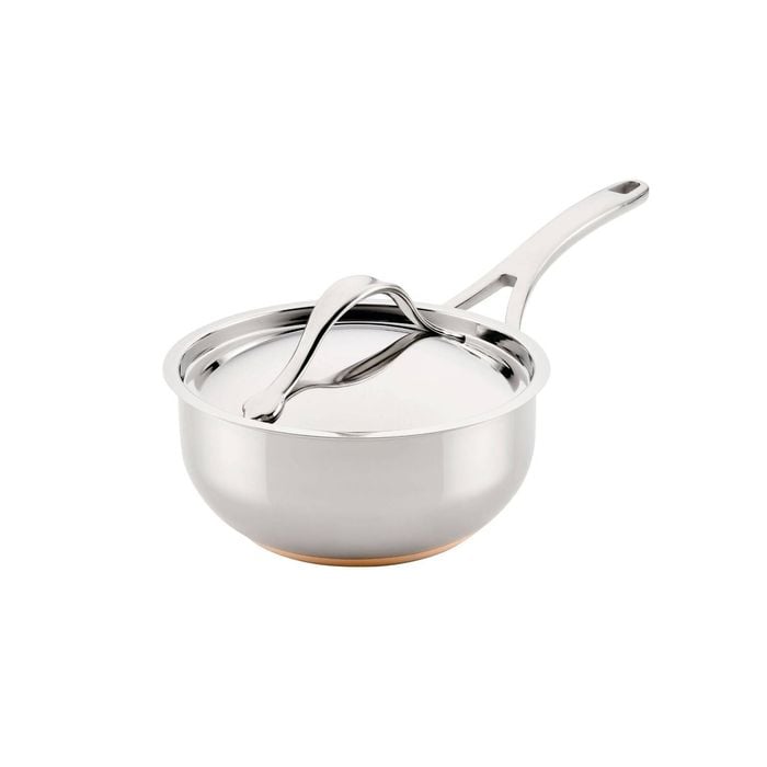 Anolon Nouvelle Copper Stainless Steel Induction Covered Saucier 20cm/2.4l
