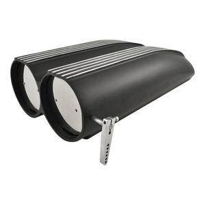 Cal Custom Black Aluminium Finned Shotgun Scoop to Suit Single or Dual Carb
