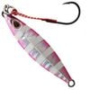 15gm Storm Gomoku Pink Zebra Koika Jig Lure - Micro Jig Pre-Rigged With VMC Assist Hook
