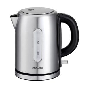 Maxim 1L Small Stainless Steel 2200W Electric Cordless Kettle
