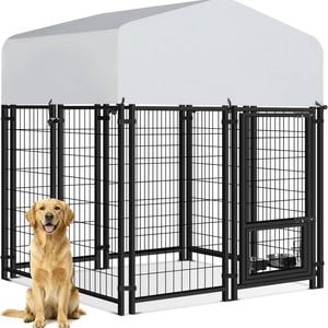 Advwin Dog Crate Kennel Large House Pet Run Cage Puppy Outdoor Enclosure
