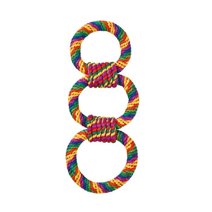 Happy Tails Large Triple-Rope Ring Tug Toy