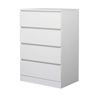 Foret Dresser Chest 4 Drawers Cabinet Storage Tallboy Lowboy White