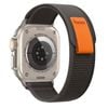 Trail Loop Watch Band Strap - For Apple iWatch 38mm 40mm 41mm [42mm Series 10] (Black & Orange)