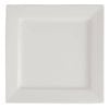 Olympia Square Plates Lumina White 233mm Commercial Porcelain Dinnerware Tableware