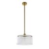 Medici 300mm Round Glass Pendant - Gold