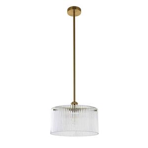 Medici 300mm Round Glass Pendant - Gold