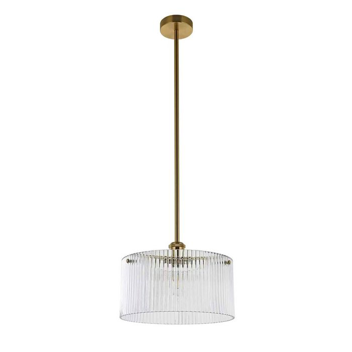 Medici 300mm Round Glass Pendant - Gold