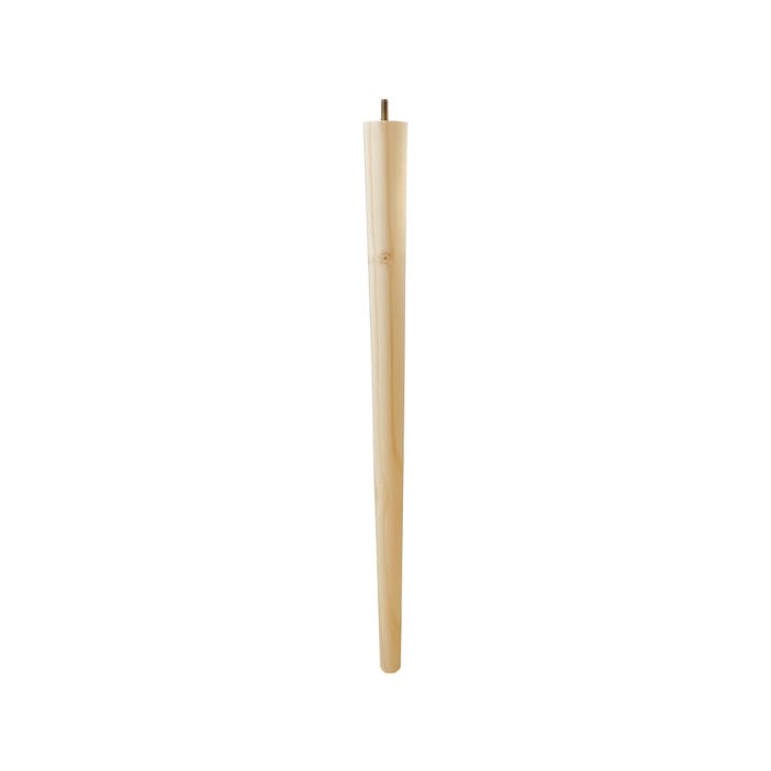 Adoored 53 - 30 x 730mm Round Tapered Pine Furniture Leg