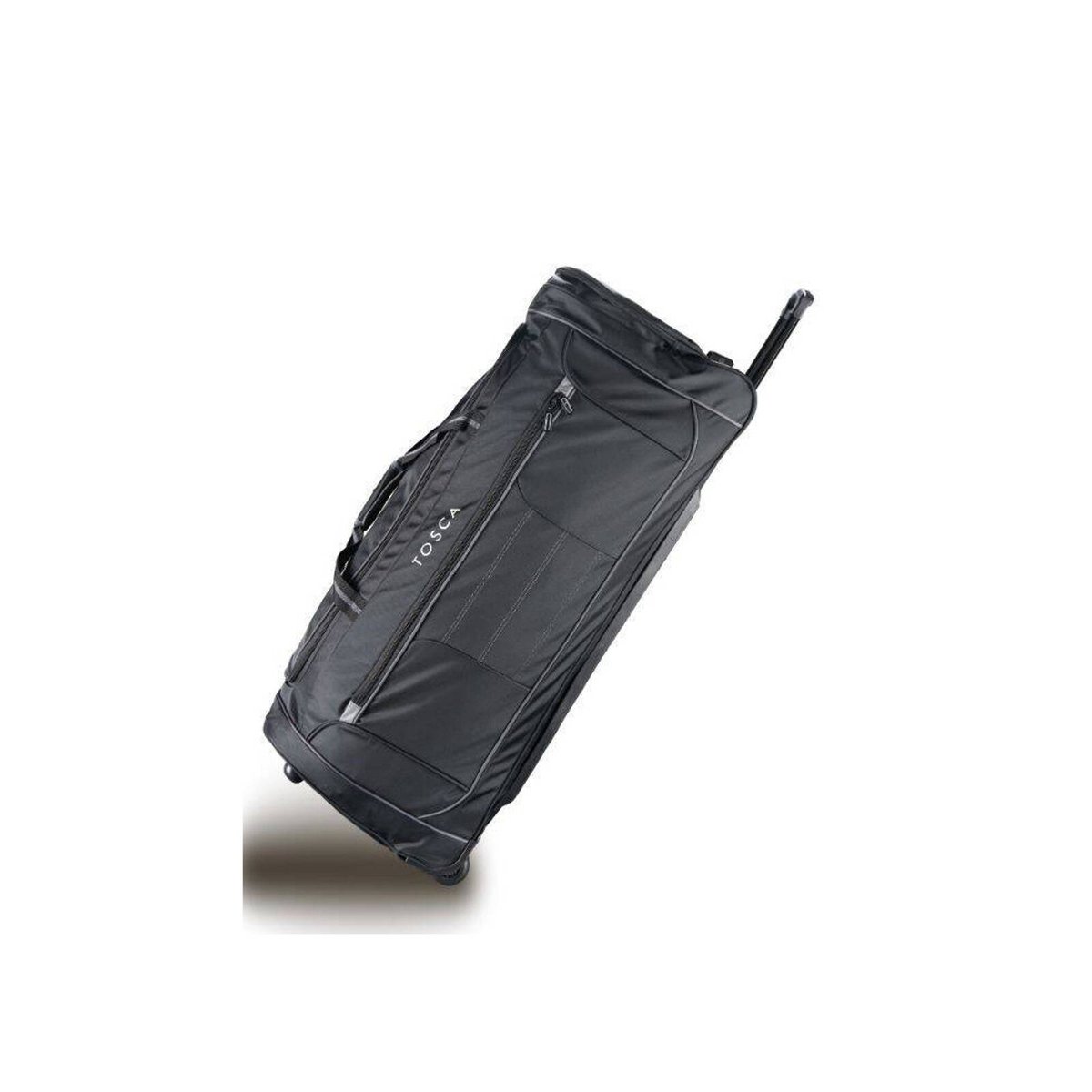 Tosca Jumbo 90cm Wheeled Duffle Bag Travel Trolley Black/Grey