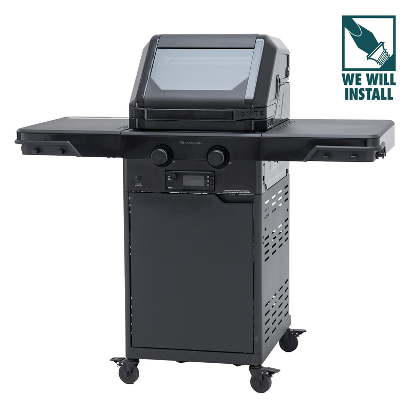 Ignite 2 Burner Gas Trolley BBQ