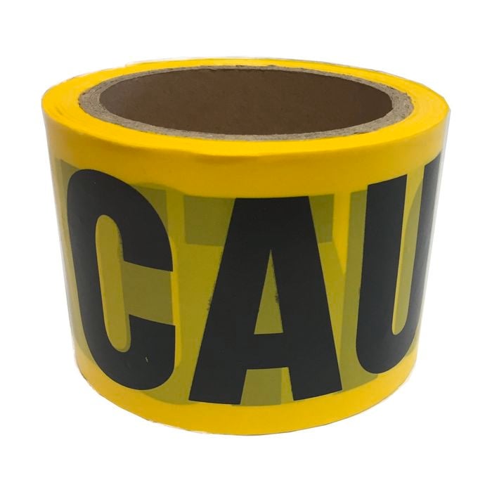 Brutus 75mm x 100m Yellow And Black Printed Caution Tape