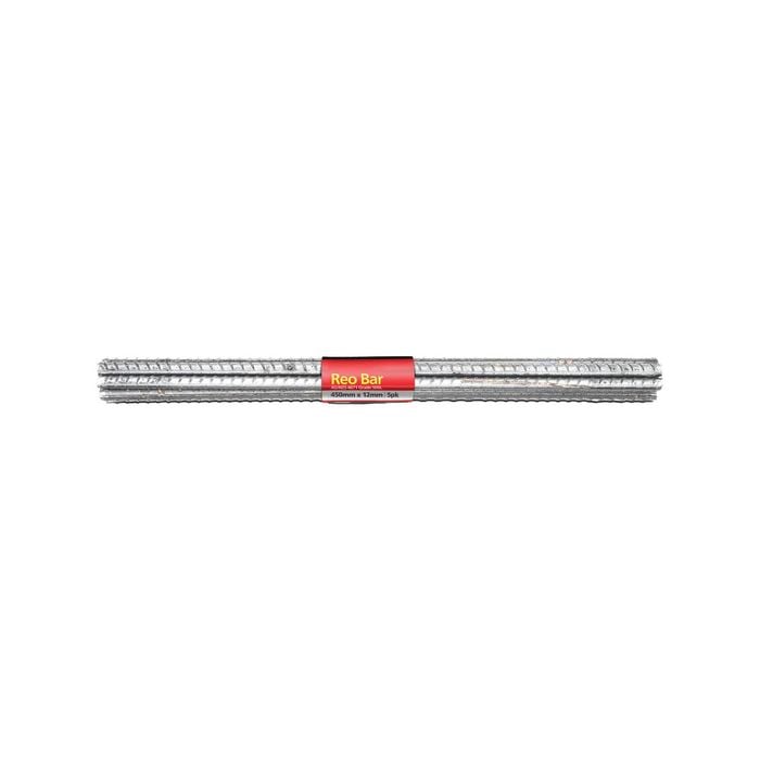 Jack 12 x 450mm Heavy Duty Galvanised Reinforcing Bar - 5 Pack