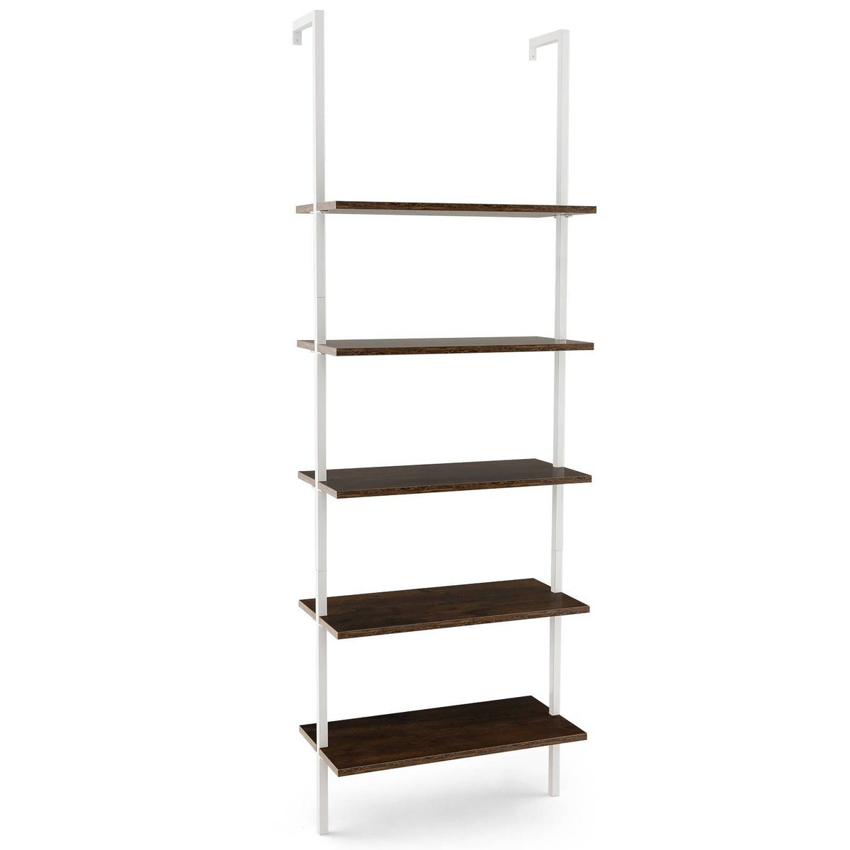 Costway 5-Tier Wall Mounted Bookshelf - Bunnings Australia