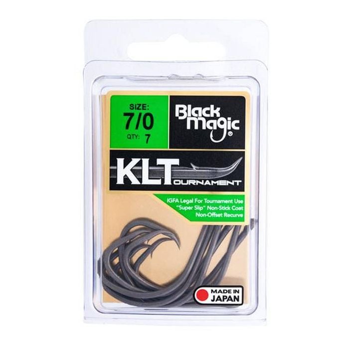 Black Magic KLT Teflon Coated Fishing Hook Economy Pack 7/0