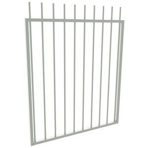 ProtectorAl 975 W x 1200mm H Surfmist Aluminium Picket Top Pool Gate