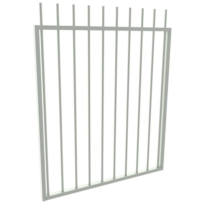 ProtectorAl 975 W x 1200mm H Surfmist Aluminium Picket Top Pool Gate