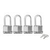 Master Lock Magnum With 51mm Long Shackle Padlock - 4 Pack